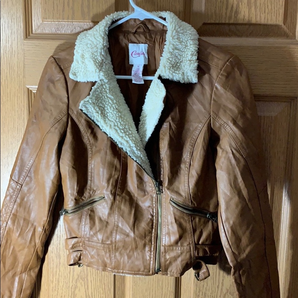 Candies light brown bomber jacket